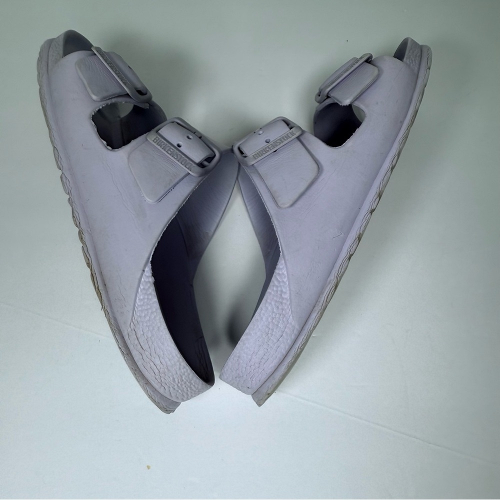 Birkenstock Arizona EVA Sandals Purple Fog Lavender Slides Women’s Size 6/7 - Picture 7 of 9